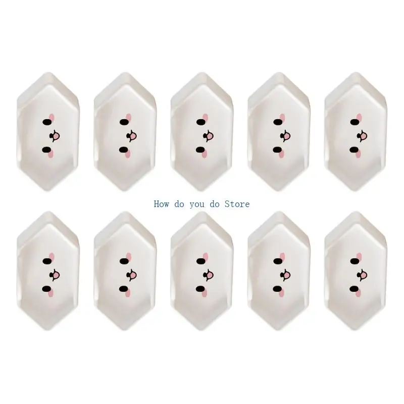

19QF 10Pcs Childproof Outlet Cover For Brazil Chile Italy Standard Socket Safety Plug Protectors Soft Silicone Design