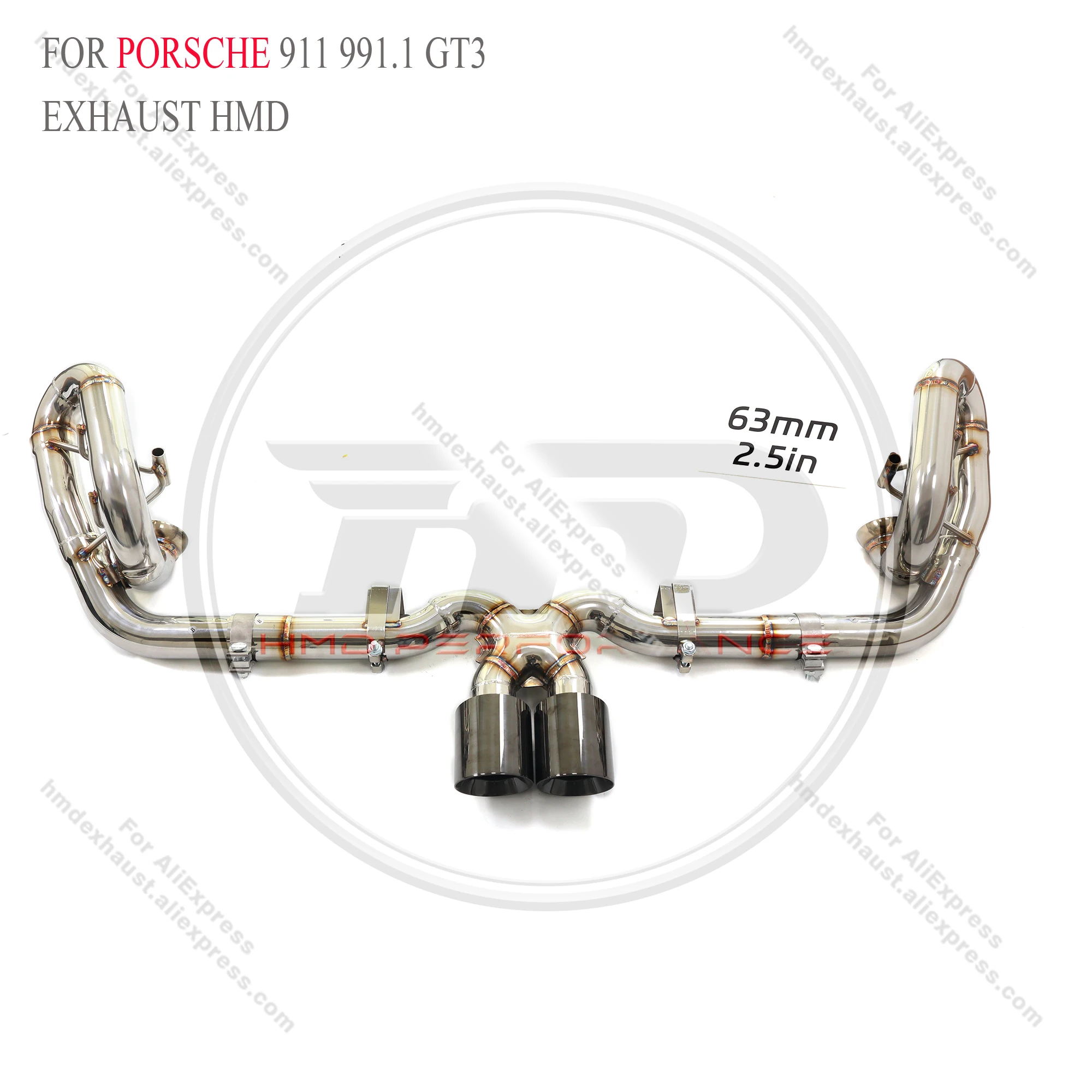 

Stainless stee catback for Porsche 911 991.1 GT3 without valve HMD Exhaust System Performance Quality certification