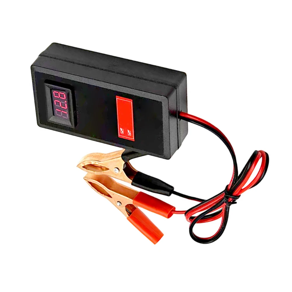 Black ABS Battery Voltage Tester Meter For Acid Car Auto Maintenance Detection Tool Portable Voltmeter With Buzzer Alarm