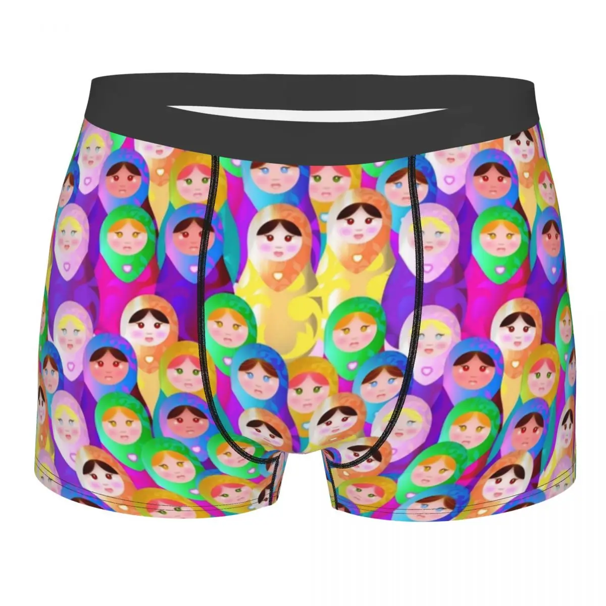 Custom Matryoshka Dolls Russian Doll Underwear Men Breathbale Russia Folk Art Boxer Briefs