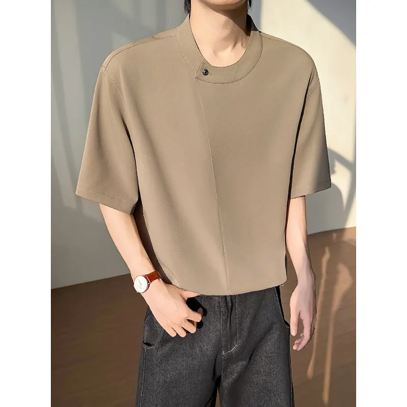 2026 Summer New Style Silk Round-neck Chinese-style Long-sleeved Shirt T-shirt