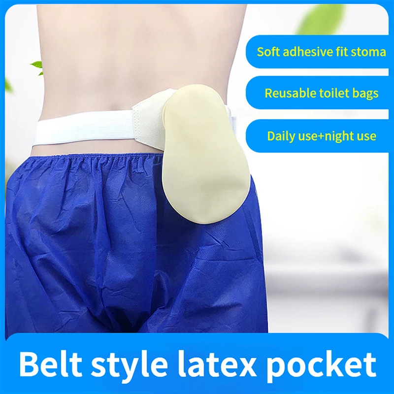 【WA】Silicone Colostomy Bags Ostomy Belt Drainable Urostomy Bag After Colostomy Ileostomy Pouch Ostomy Belt
