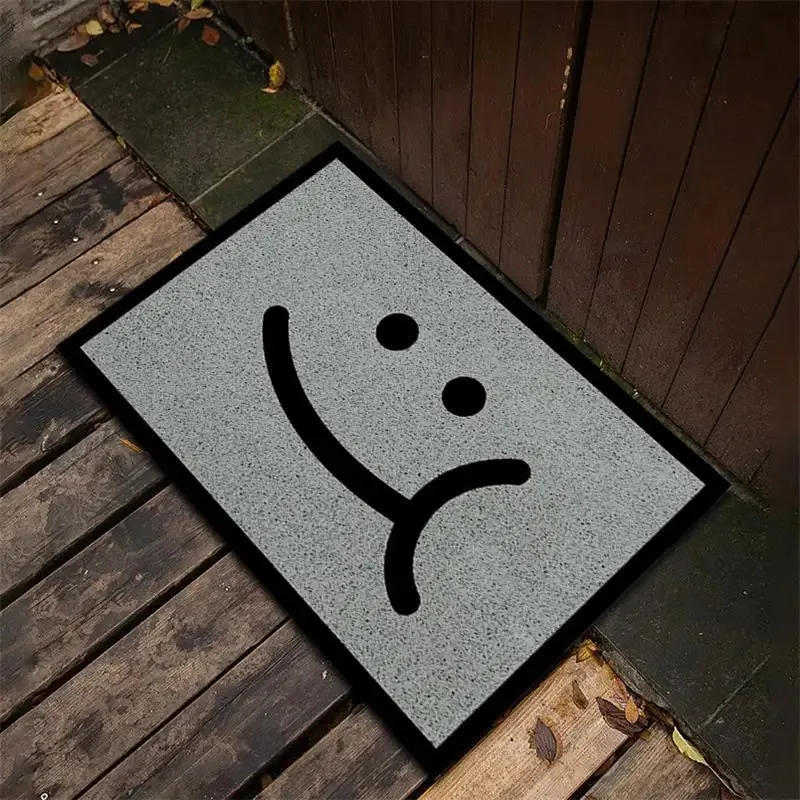Abstract Symbol Carpet Minimalist Geometric Design Rug Non-Slip Outdoor Mat Style for Entryway Home Decoration Door Mat Home Mat