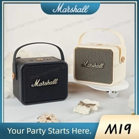 New Marshall M19 Retro Wireless Bluetooth Speaker, Portable Mini Bass Outdoor Speaker, IP67 Waterproof and Dustproof