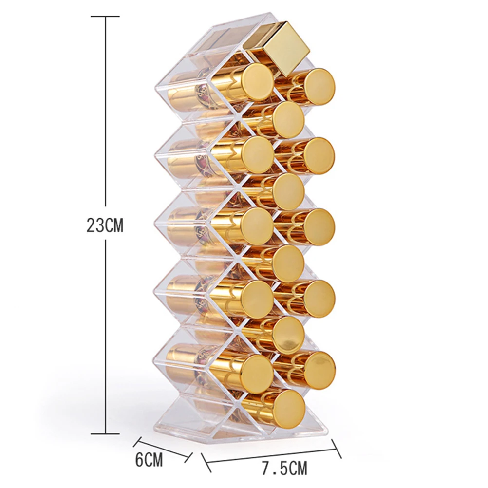 

Fish Shaped Lipstick Holder Transparent Acrylic Makeup Organizer Desktop Stand Storage Box Display Rack For Lip Gloss Brush