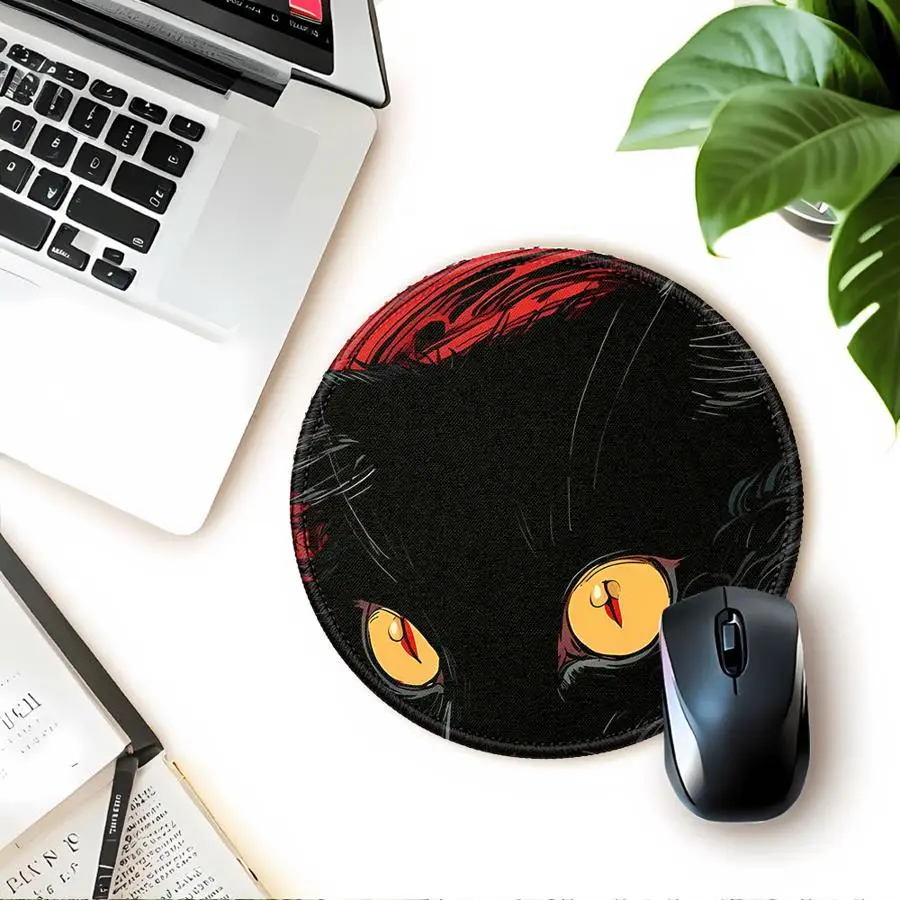 

Коврик для мыши Cool Dark Funny Cat, 1 шт., коврик для клавиатуры и мыши, коврик для компьютера, ноутбука, офисный коврик, аксессуары для стола, коврик для игровой консоли, водонепроницаемый
