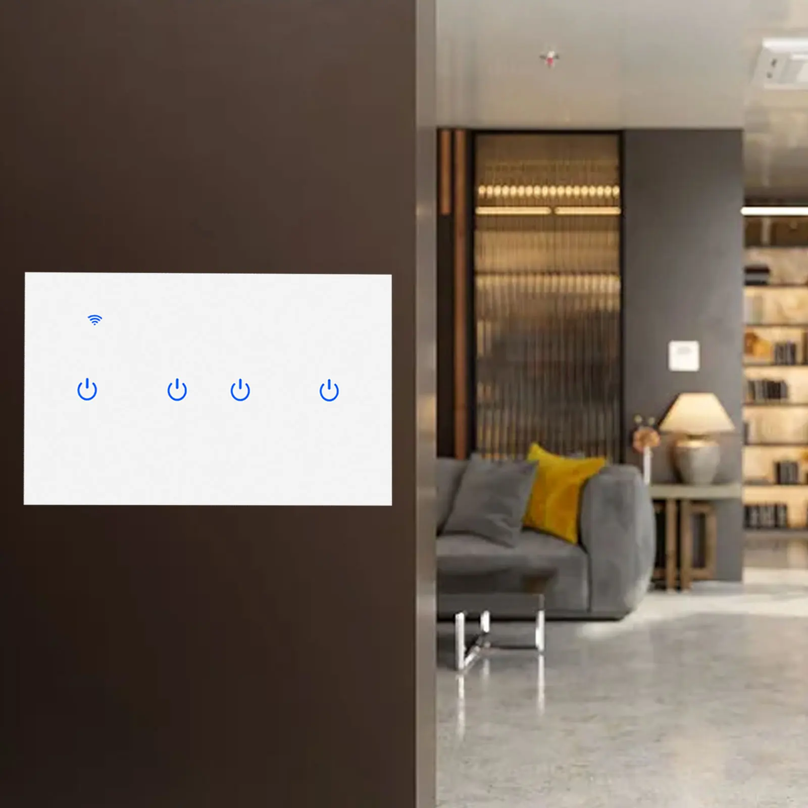 

1pc Touch Switch Smart Wifi Switch Smart Home For Tuya App Remote/Voice Control EU Home Improvement Accessories