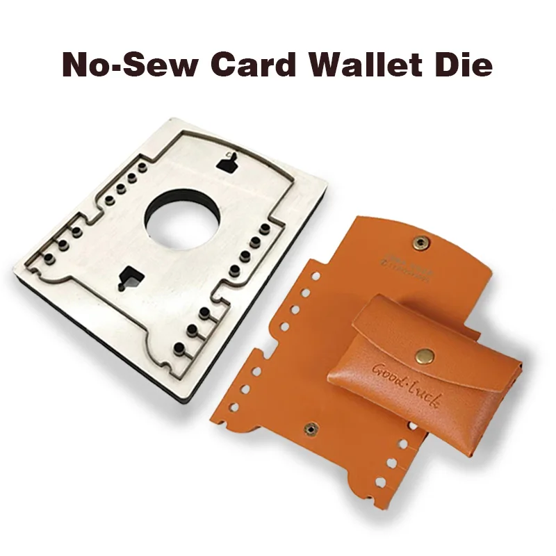 C82 DIY Leather Wallet Making Die Mold No-Sew Card Holder Tool for Beginners Handcraft Cutting Equipment for Leather Goods
