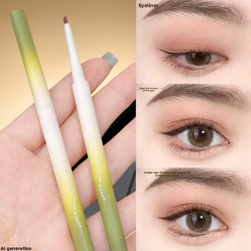 

Slanted-Tip Eyeliner Gel Pencil Waterproof, smudge-resistant, naturally brightens under-eye shadows for defined eyeliner