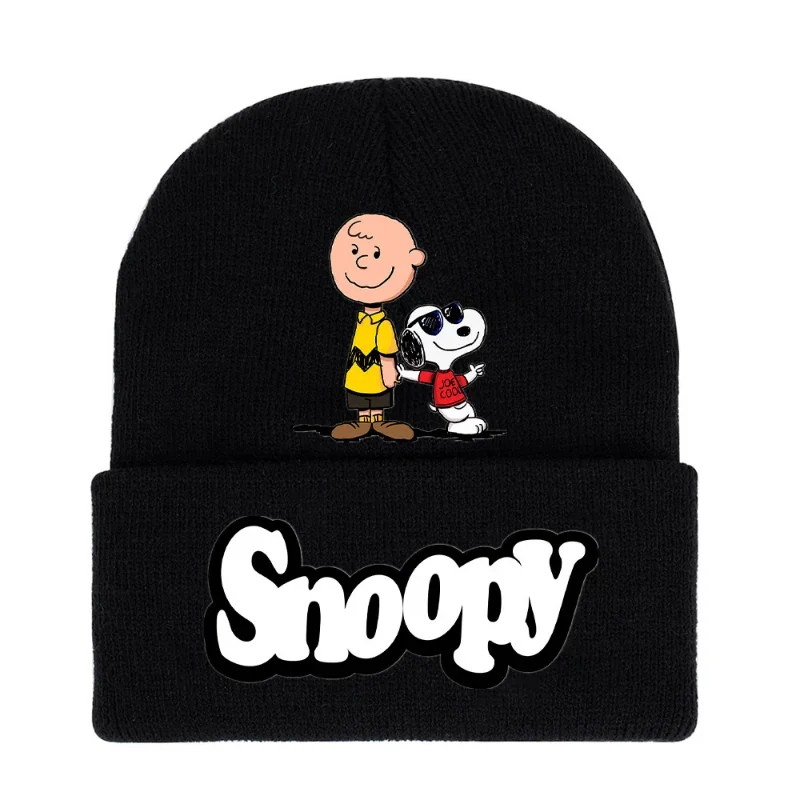 Kawaii سنوبي محبوك القبعات للرجال والنساء ، دفئا قبعة ، في الهواء الطلق غطاء محرك السيارة ، يندبروف قبعة ، قبعات عادية ، هدايا للسيدات ، لطيف الموضة ، الخريف والشتاء