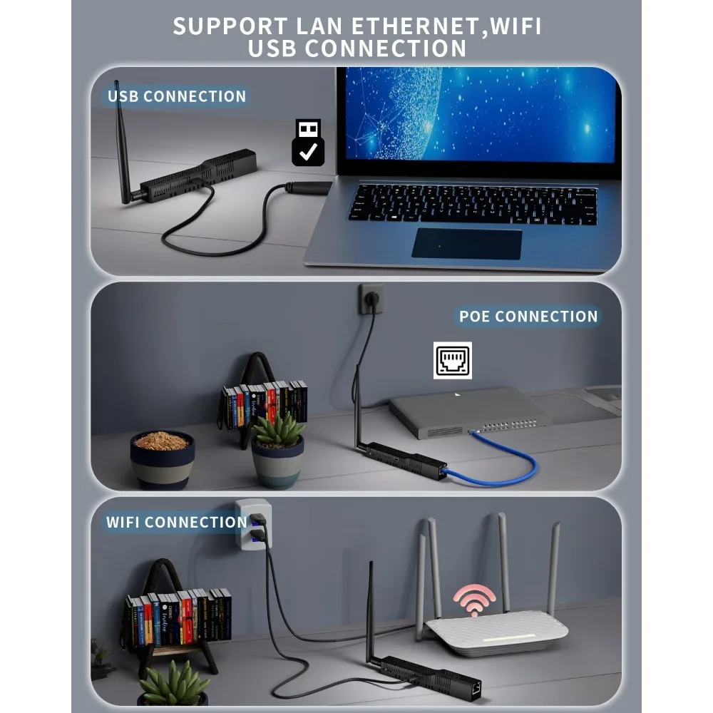 SMLIGHT SLZB-06 - Coordinateur de passerelle Zigbee 3.0 vers Ethernet, USB et WiFi avec PoE, passerelle universelle pour assistant domestique