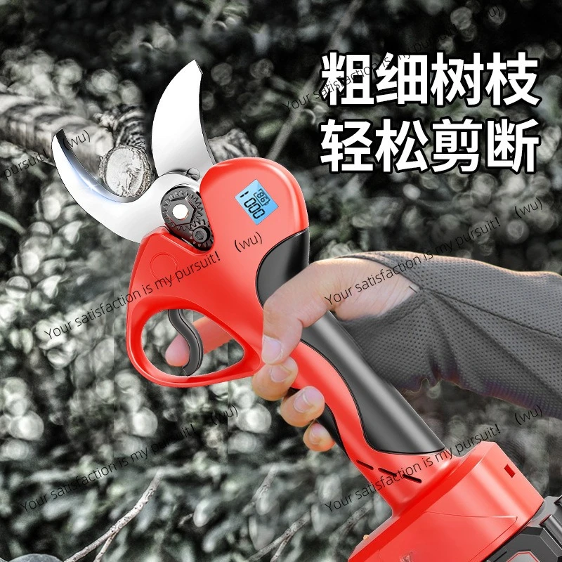 

4 см электрические ножницы для обрезки фруктовых деревьев, садовые ножницы, литиевая батарея, перезаряжаемые ножницы, ножницы для обрезки сада