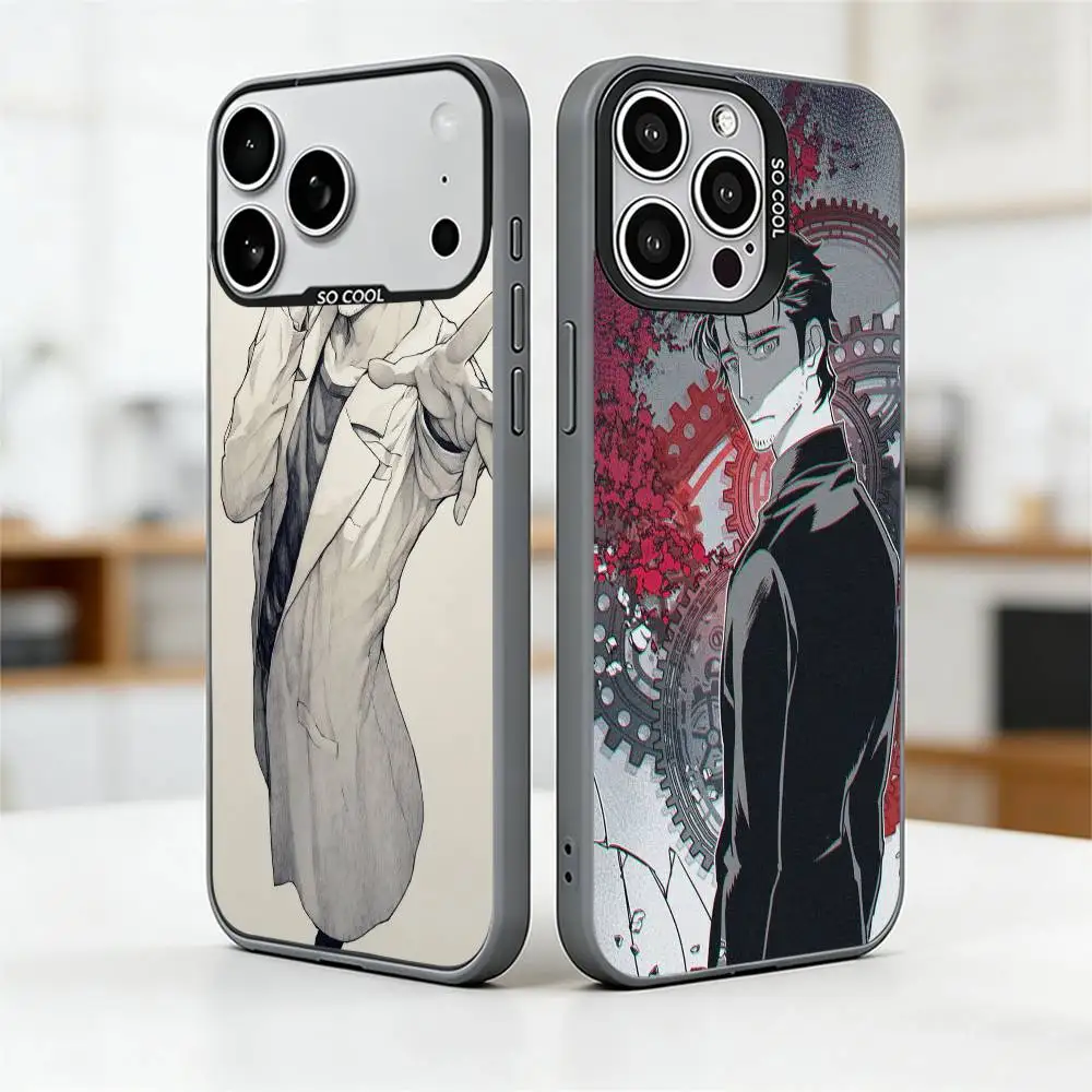 

Steins Gate Rintaro Okabe Phone Case For iPhone 17,16,15,14,13,12,11 Plus,Pro Max,XS,Colored Silver Plated Inside Cover