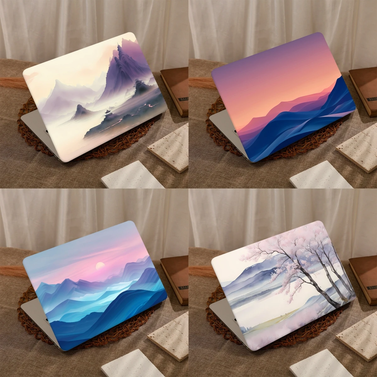 

Gradient Paint Mountain case Compatible for MacBook 2024 Pro M4 Air 15 13 A2681 A3113 M3 M2 A2941 A3114 Pro case A2338 M1 A2337