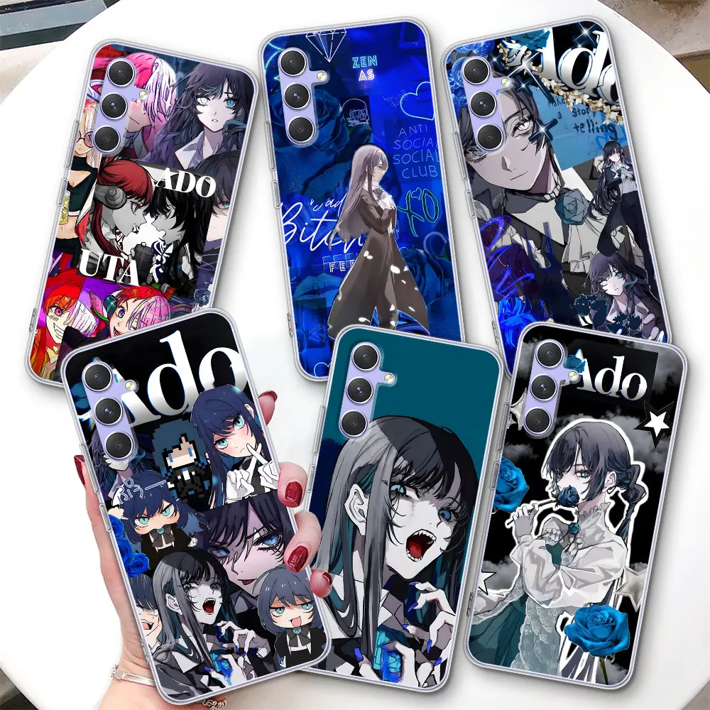 

Ado Japanese Singer Case for Samsung Galaxy A57 A15 A16 A17 A54 A14 A22 A51 A53 A12 A13 A23 A52 A55 Transparent TPU Phone Cover