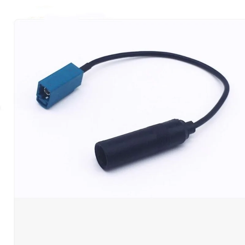 Adaptador de antena fakra para rádio de carro, adaptador de linha 2 voltas 1 fêmea 1/2, adaptador fm de navegação para carro, plugue 2 tamanhos