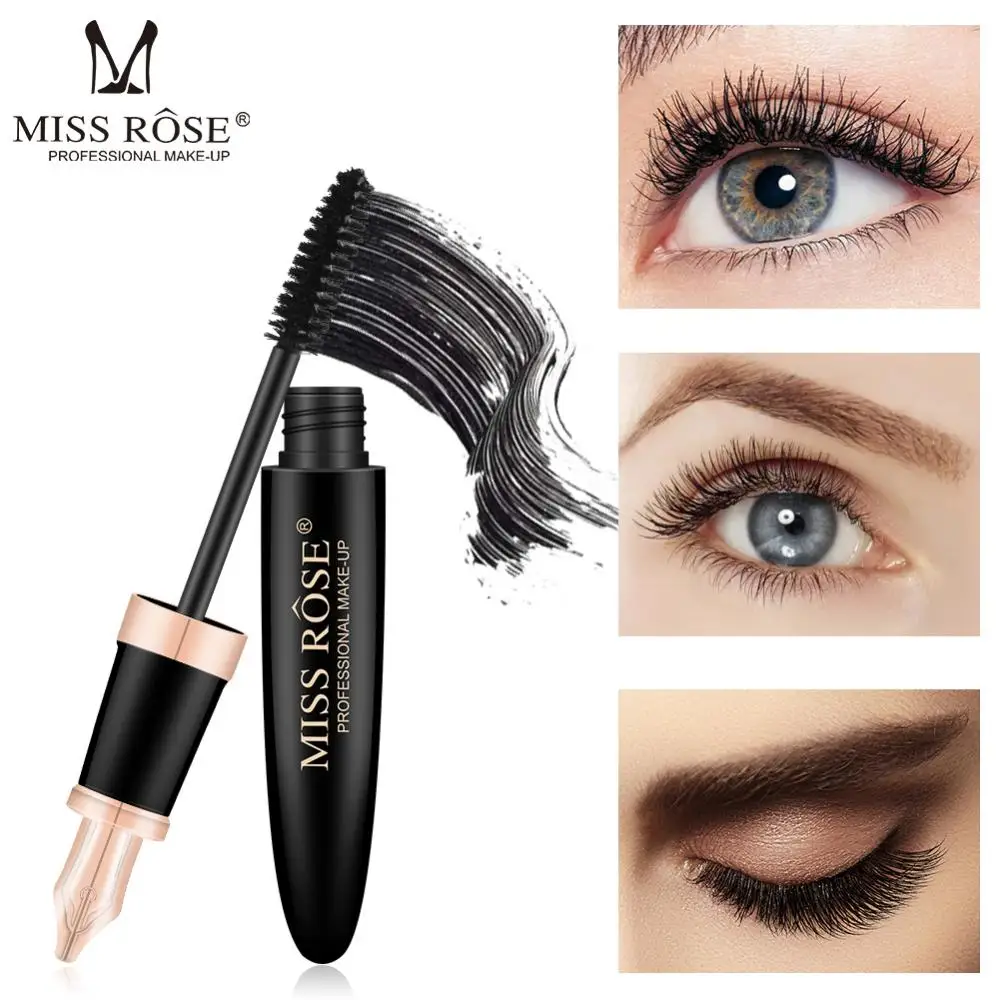 ROSE Black Waterproof Mascara Thick Natural Curl Mascara Long Lasting NEW  Mascara Thick  Waterproof