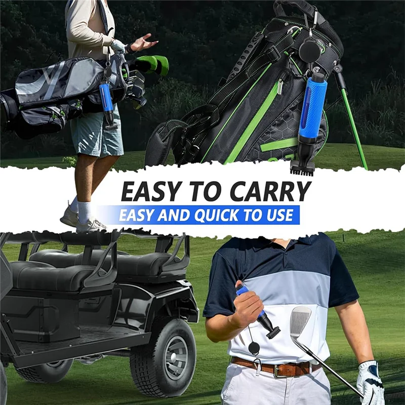 

A12E-Набор для чистки гольф-клуба, полотенце для гольфа, инструмент для ремонта Divot, точилка для канавок, набор для выравнивания мяча для гольфа, щетка для чистки головы клюшки