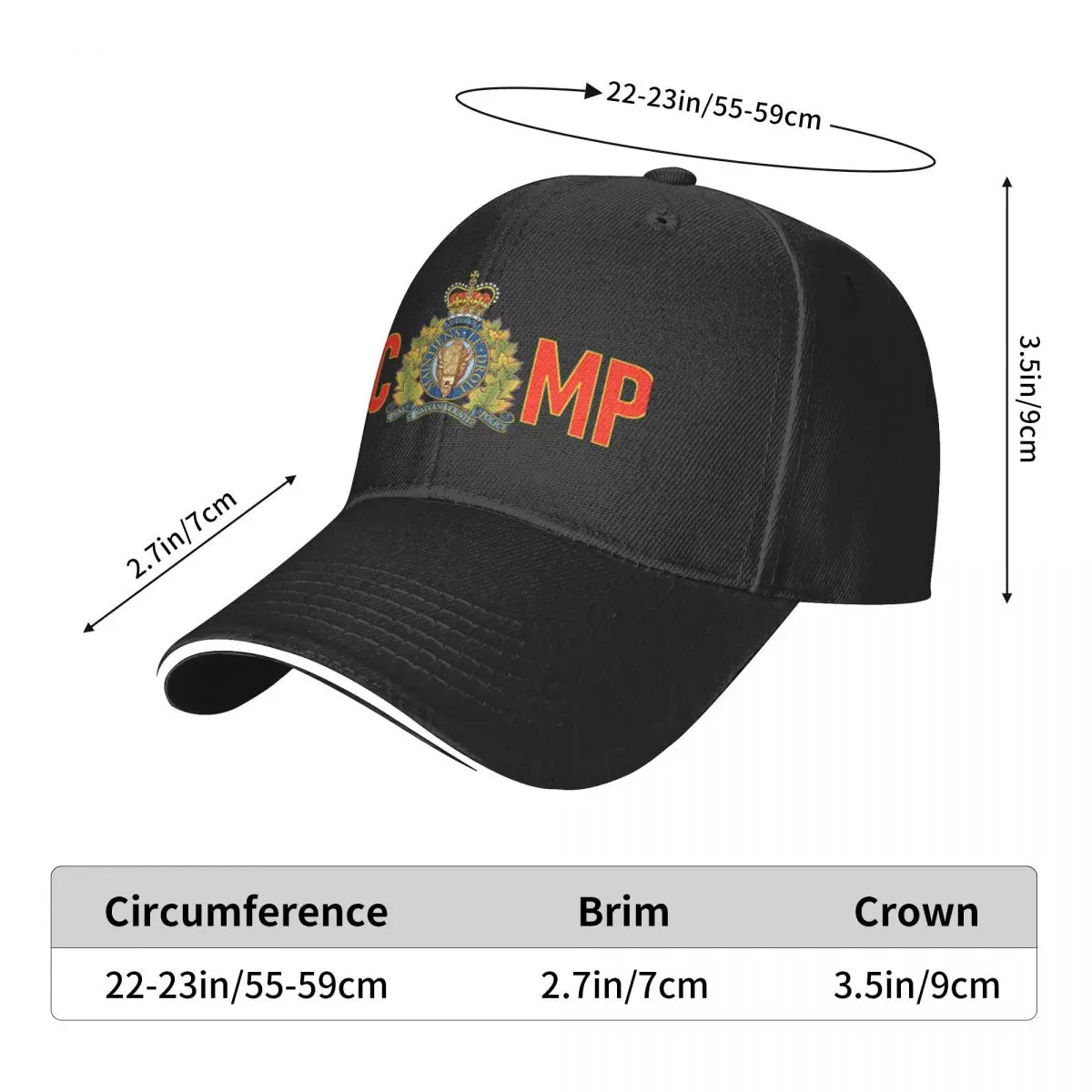 ROYAL CANADIAN MOUNTED POLICE -- RCMP Outdoor A Baseball Cap Hat