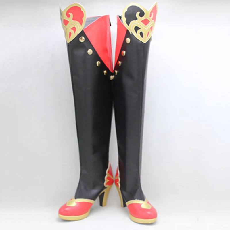 Customize Game Twisted Wonderland Riddle Cosplay Uniform Accessory cool high heels boots male shoes