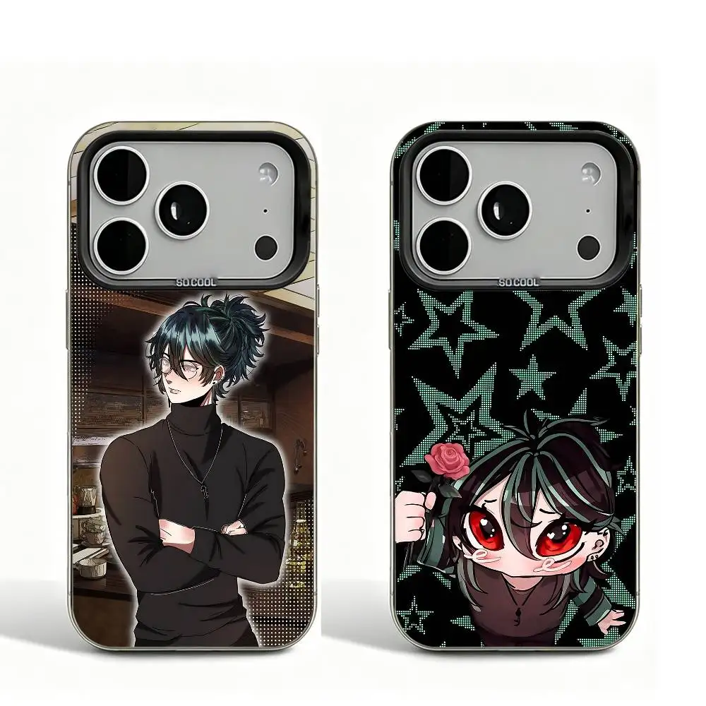 

Solivan The K-Kid at the Back Black Matte Large Camera Hole Case For iPhone 17 16 15 14 13 12 11 Pro Max Bumper Cover