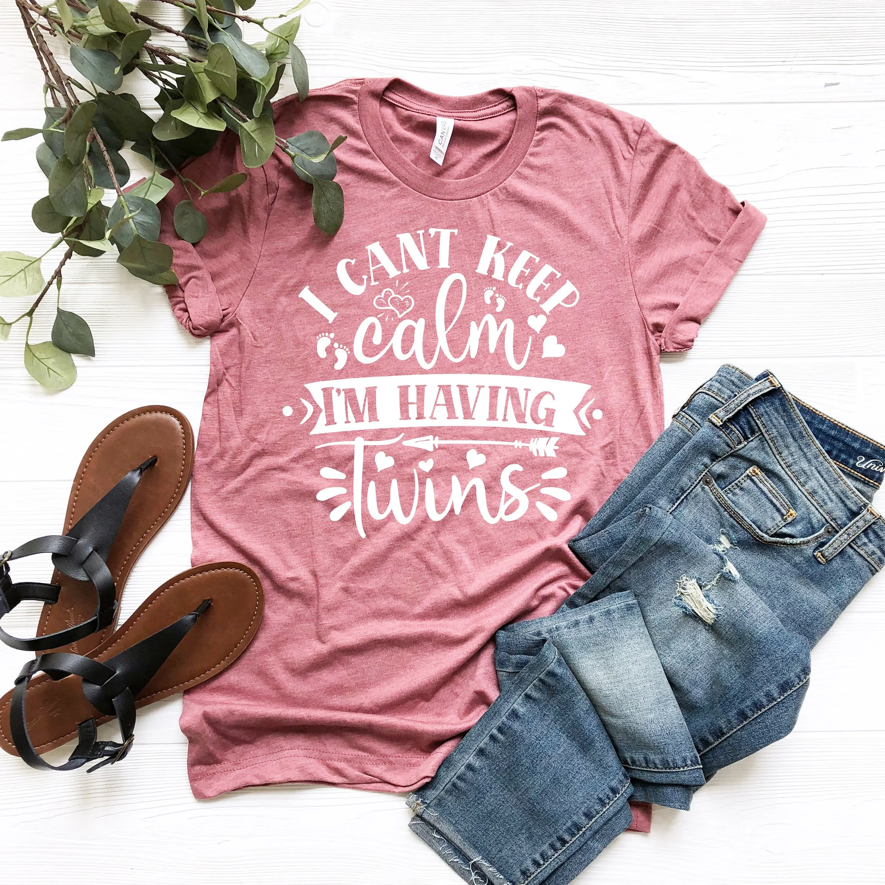 I Can'T Keep Calm I'M Having Twins Shirt Blessed To Carry This Baby T Pregnancy Announcement Turkey