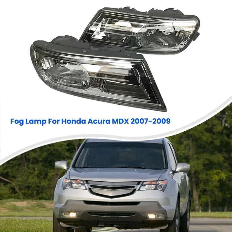 Car Front Bumper LED Fog Light Signal Lamp Driving Fog Lights For Honda Acura MDX 2007-2009