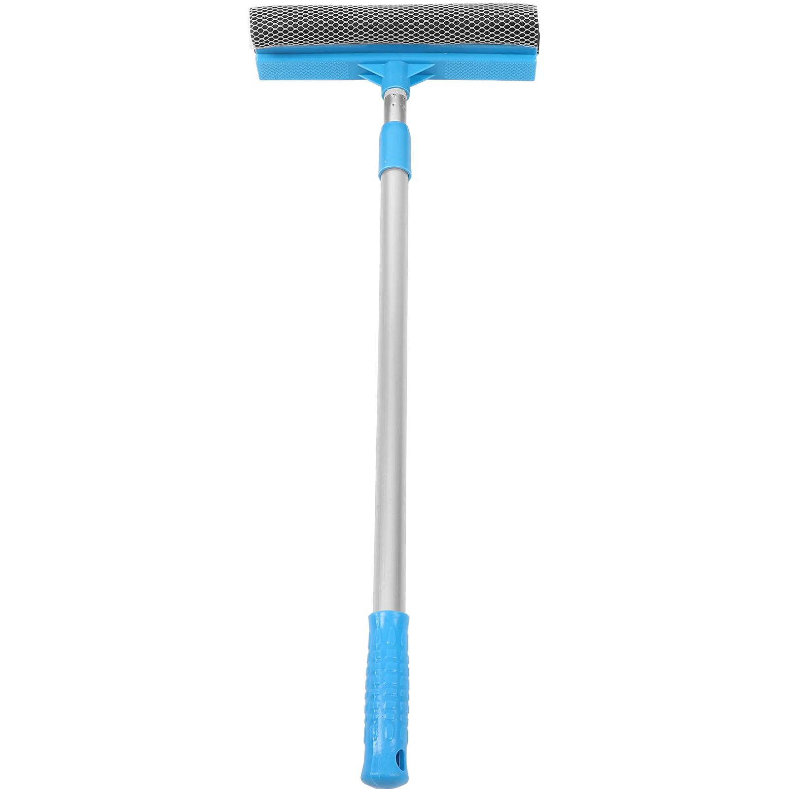 

80cm Extendable Double Sided Glass Cleaner Brush Window Squeegee Scrubber Microfiber Pole Easy to Use for Bathroom Living Room