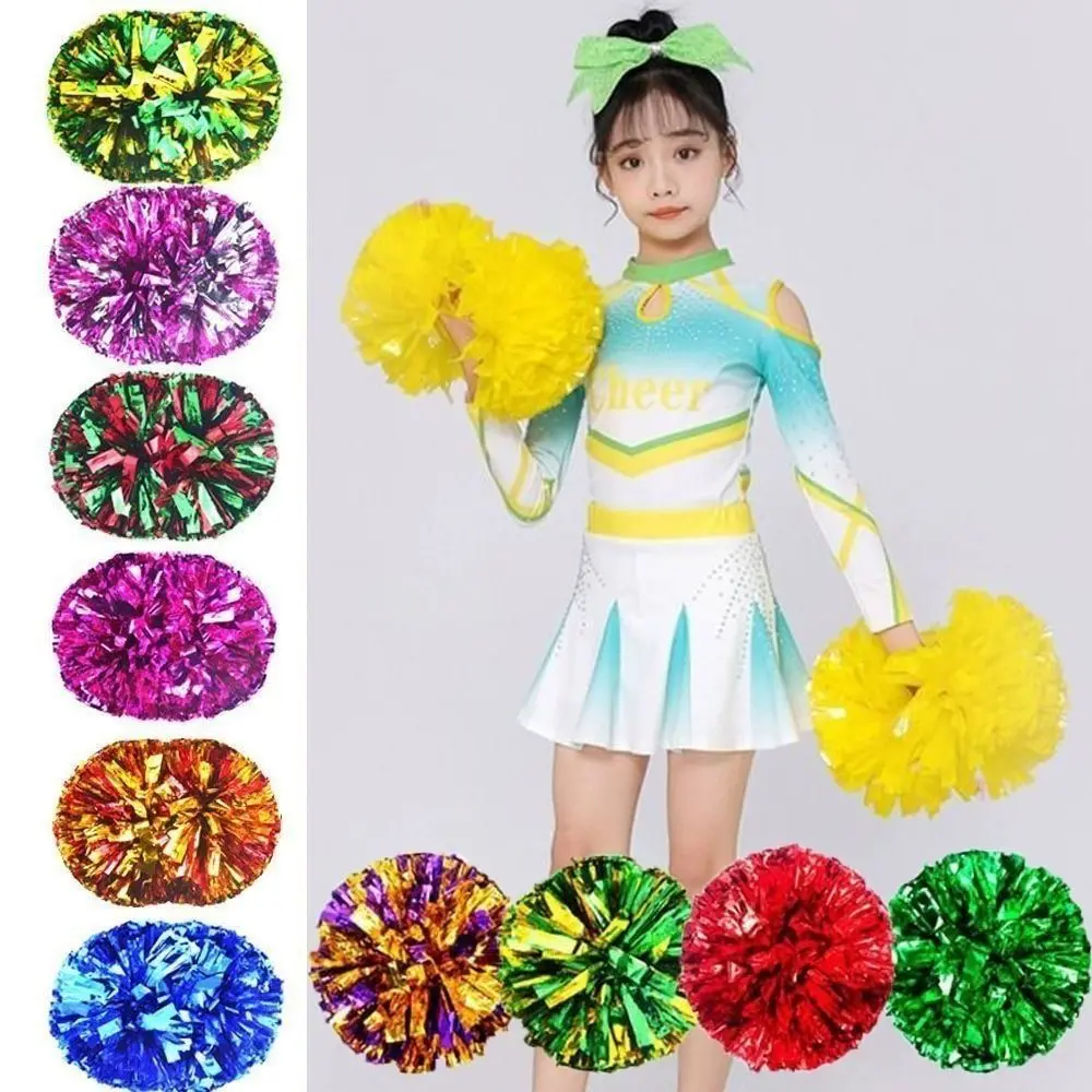 Neue 30 cm Kinder Spiel Pom Poms Mehrfarbige PET Jubel Ball Kommen Auf Requisiten Sport Spiel Vocal Ball Club Liefert