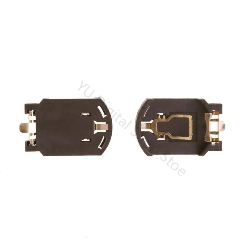 96BA 20 Stück 3V CR2032 horizontaler SMD-Münzknopfbatteriehalter, brauner Behälter – Detail 8