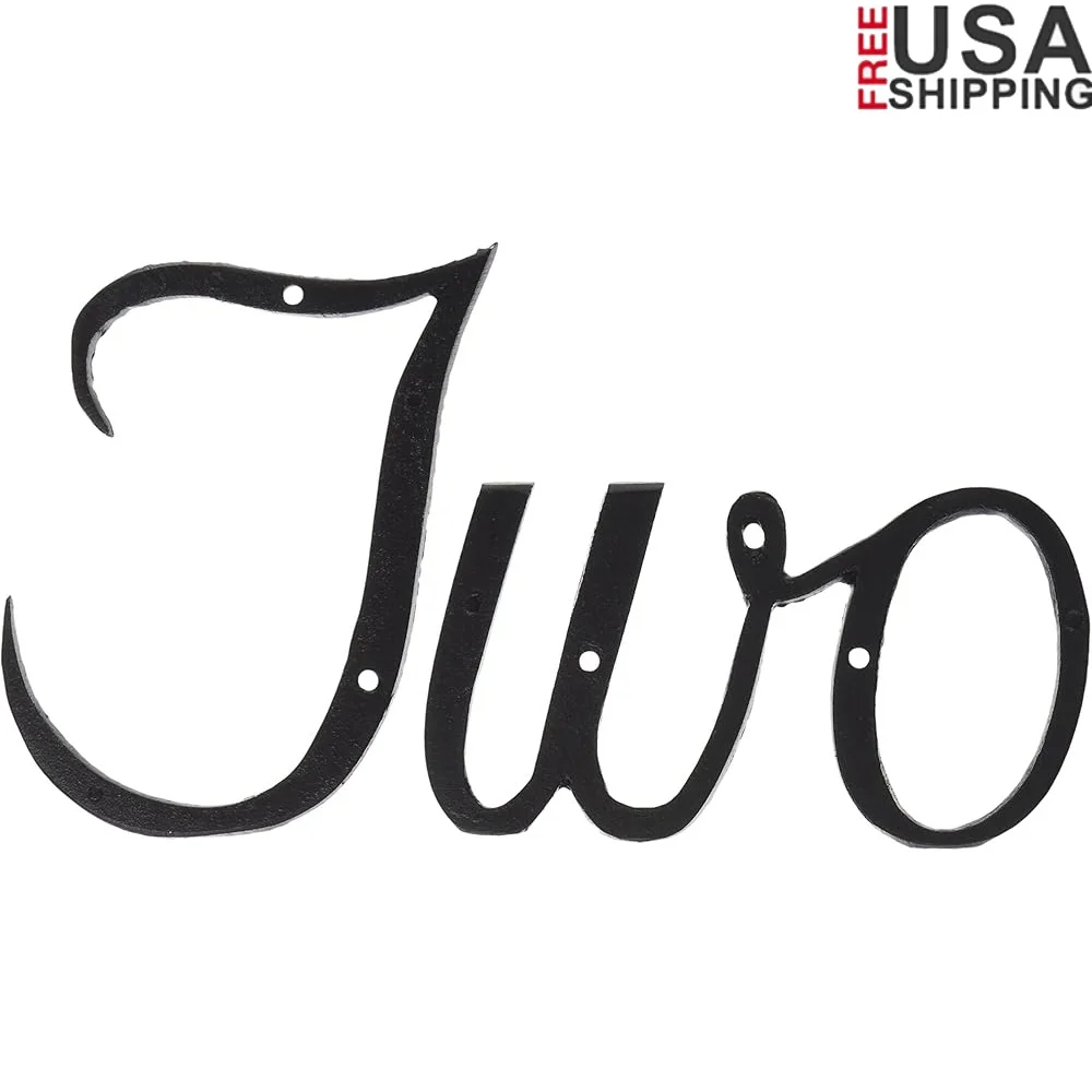 

Большой черный номер дома, два настенных крепления, литой вручную алюминий с монтажным оборудованием, сделано в США, прочная атласная отделка