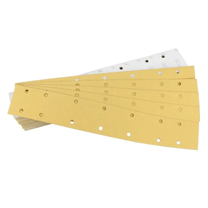 50pcs-rectangular-dry-sandpaper-14-holes-70x420mm-car-sanding-polishing-sandpaper-air-sander-self-adhesive-flocking-b61b
