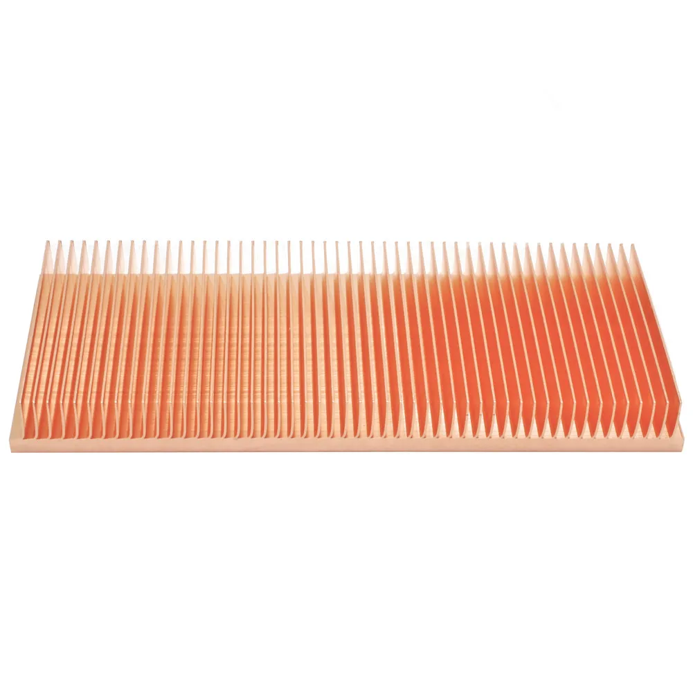 100x40x10mm Pure Copper Heatsink Skiving Fin DIY Heat Sink Radiator for Electronic CHIP IC RAM Cooling Cooler