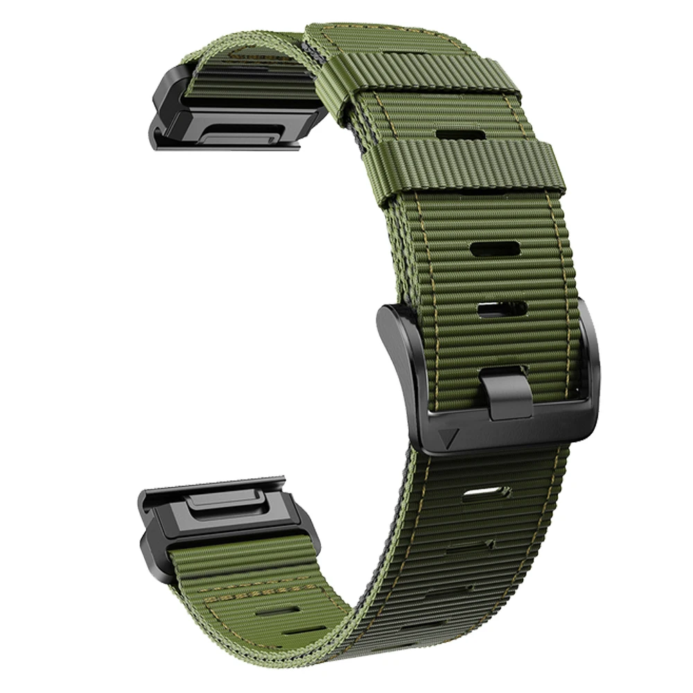 QuickFit-Bracelet en toile de nylon pour Garmin Fenix E 8 7 7X Pro 6 6X 5 5X Plus/Epix Pro/Forerunner, ajustement facile, 26mm, 22mm, 965