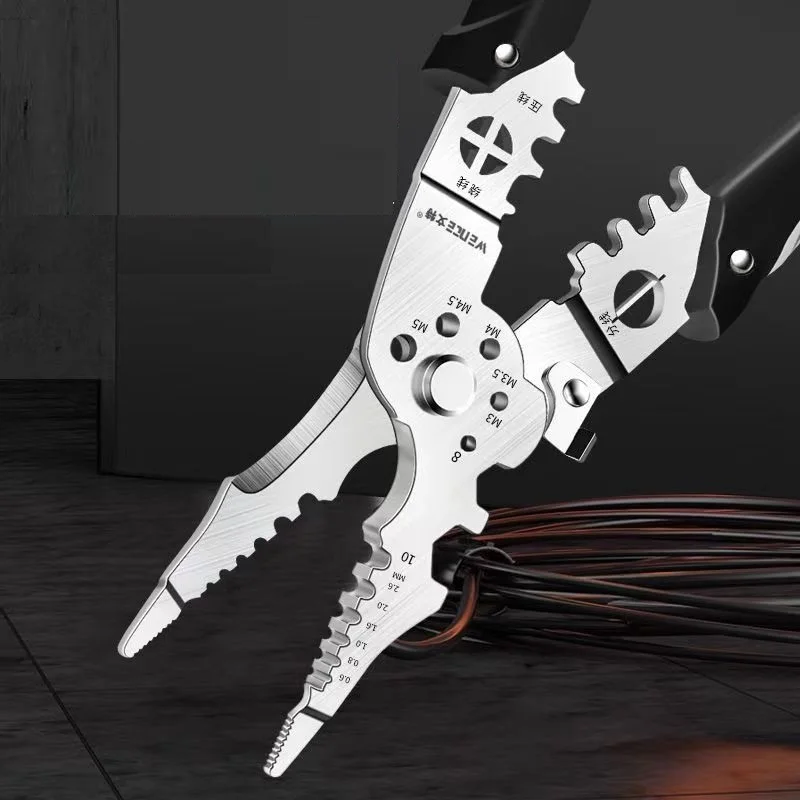 21 في 1 سلك تجريد كماشة عازمة عدم الانزلاق مقبض كهربائي أدوات يدوية متعددة المهام قابل للتعديل أداة متجرد أوتوماتيكية