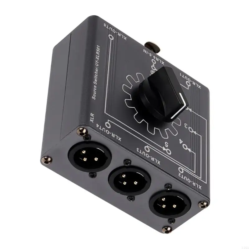 Reliable XLR 6.5MM Sound Switching Box For Quick Routing Between Multiple Devices Bidirectional Sound Switcher