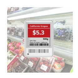 MinewTag 1.5inch 10pcs ESLs Retail E-ink Display Shelf Label Electronic Price Tag for Fruit Store