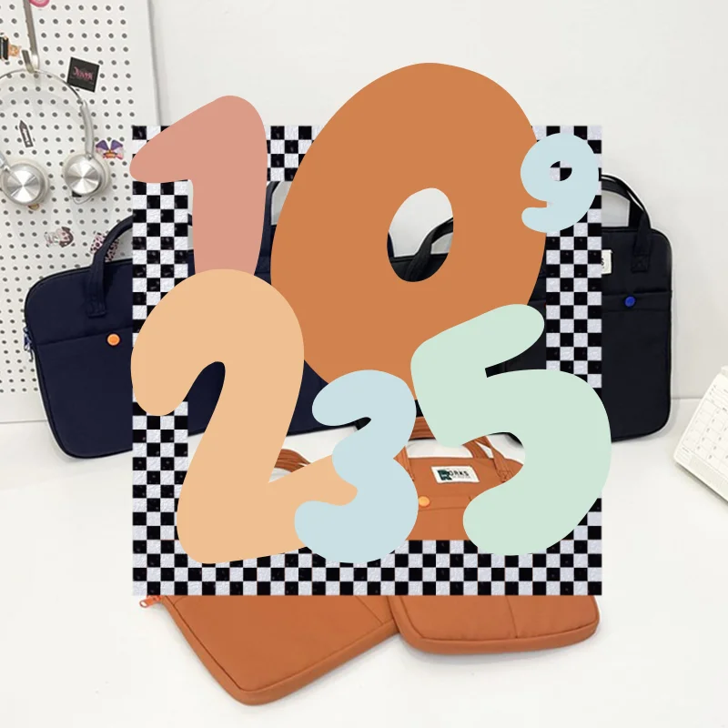 

Cute Korean Tablet Sleeve Pouch For Pad Xiaomi 8-10 Inch Laptop Bag For Macbook Lenovo11-14 Inch Carrying Laptop Tablet Handbag