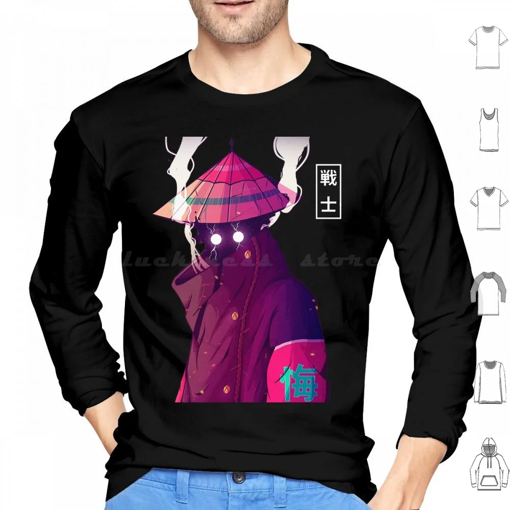 Japanese Hoodies Long Sleeve Vaporwave Japanese Girl Hipster Future Fashion Urban Style Cyber Culture Internet Techno