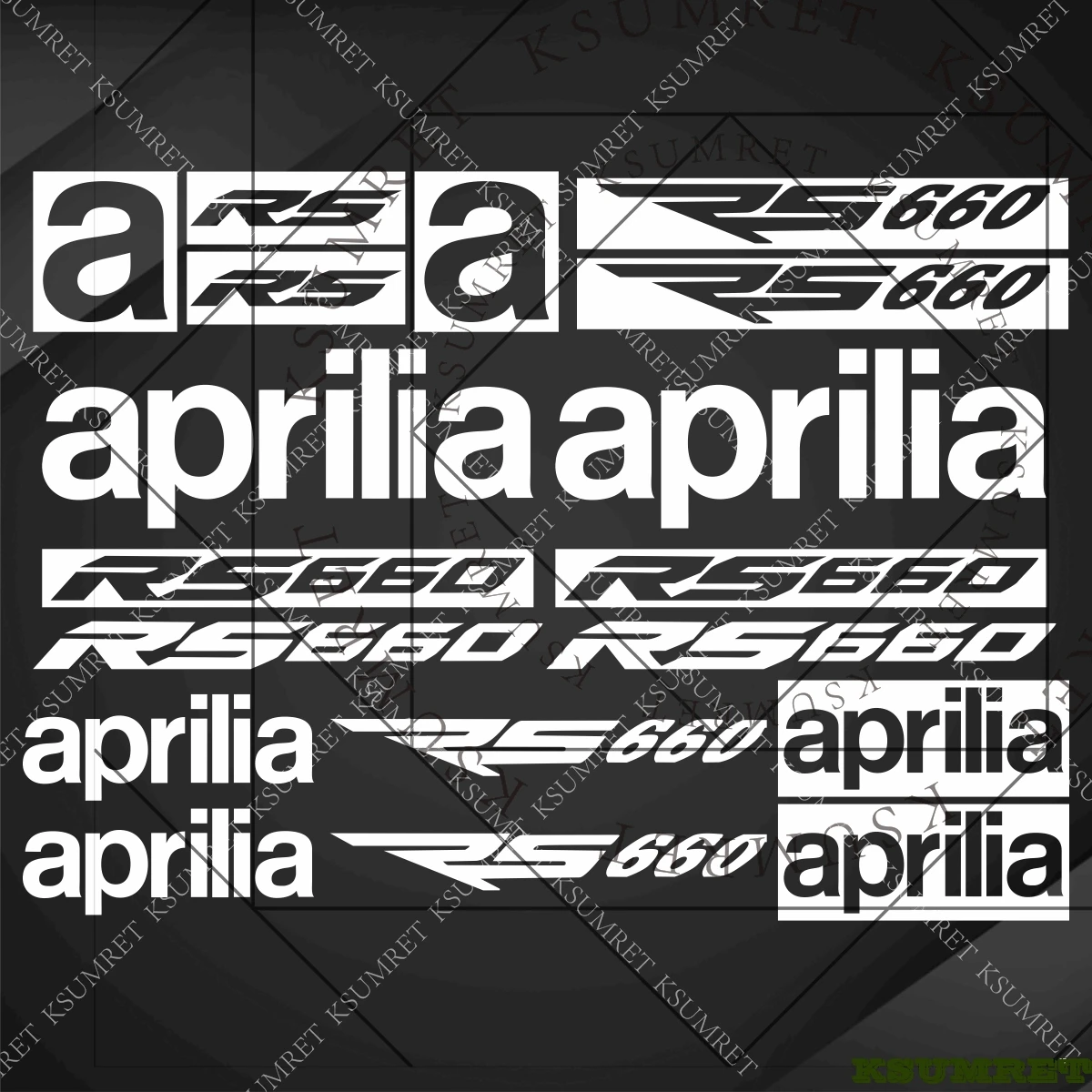 Image of Für Aprilia Rs660 Aufkleber Motorrad-Aufkleber Helm-Dekor Tank-Logo-Aufkleber Wasserdicht