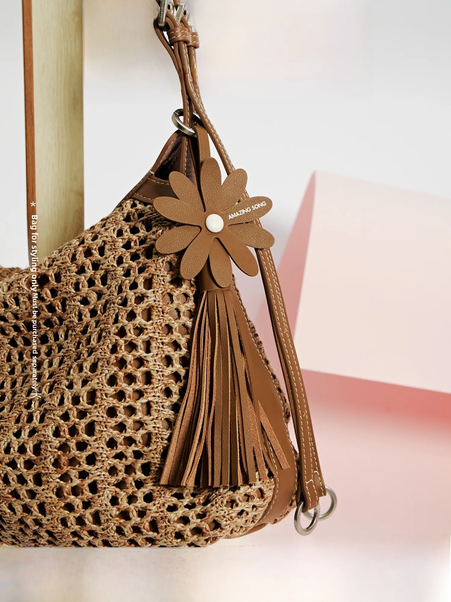 amazing-song-holiday-series-flower-pendant-bag-mobile-phone-backpack-hanging-decorations-basic-style-summer-collection