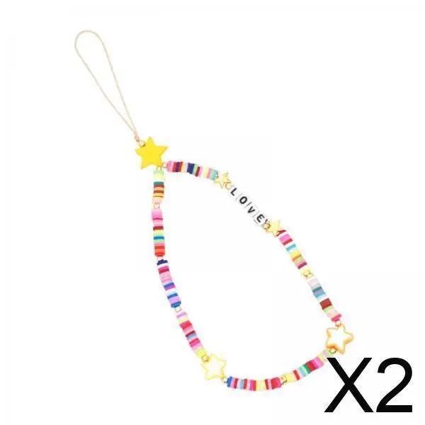 

Removable Acrylic Phone Charm Strap Wristlet Bead Lanyard Mobile Decoration for Phone Accessories and Gifts