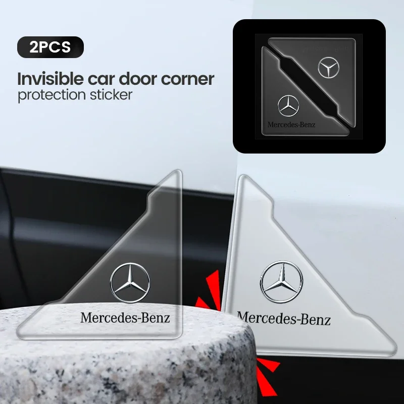 Transparent Car Door Corner Anti-collision Anti-scratch Protection Sticker For Mercedes Benz AMG A B C E G CLA C63 C63S E53 W176