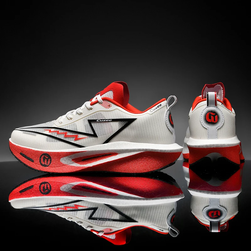 Carbon Fiber Board Marathon Men's Running Shoes Professional Sports Breathable Women's Lightweight Racing Shoes