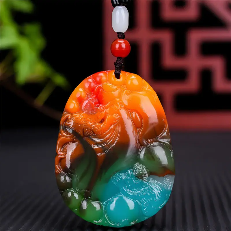 Cai Yu zodiac monkey pendant from generation to generation has a rich Yu pendant necklace pendant