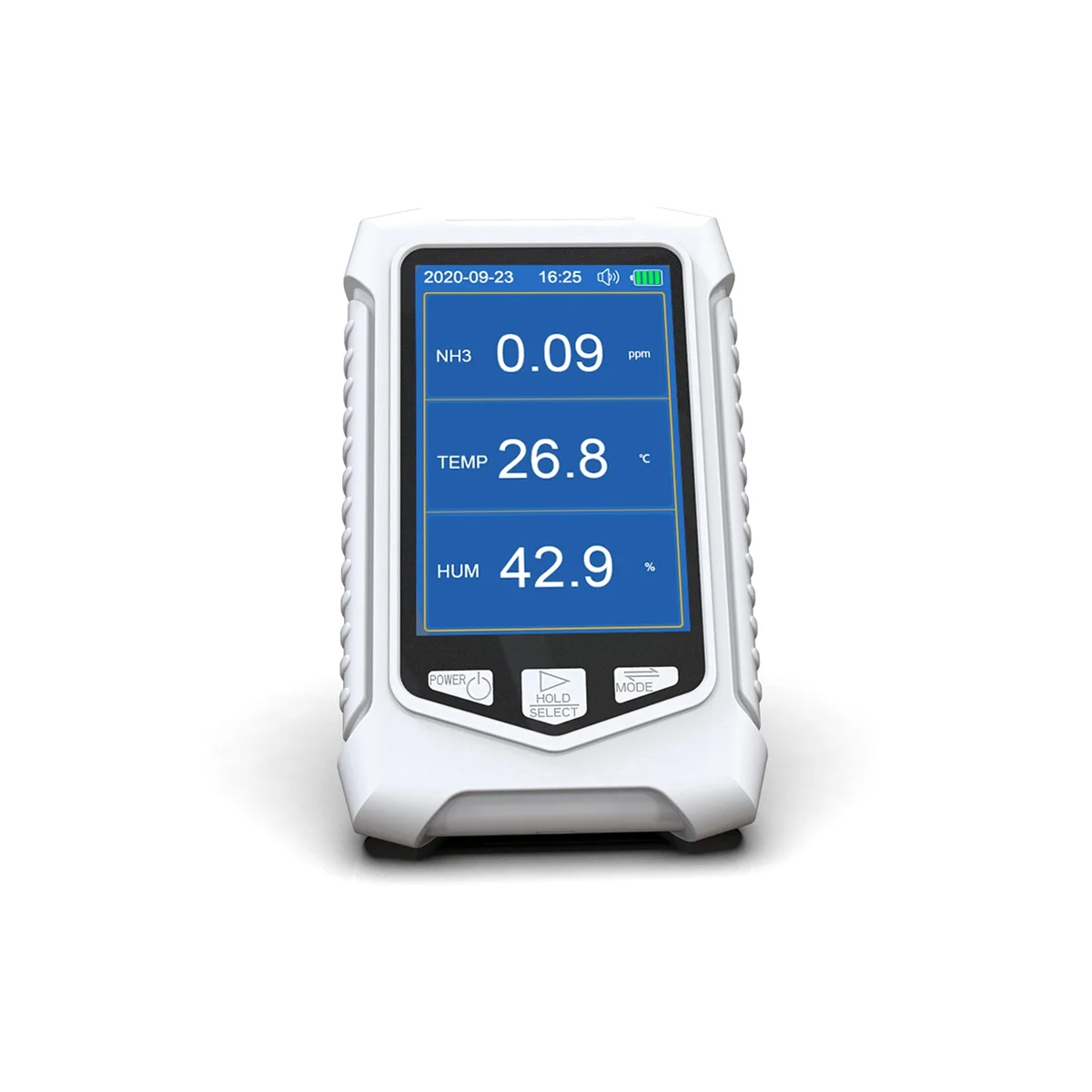 Air Quality Monitor, Ammonia Test Meter 3.5 Inch LCD NH3 Concentration Tester Ammonia Detector Ammonia Alarm Device