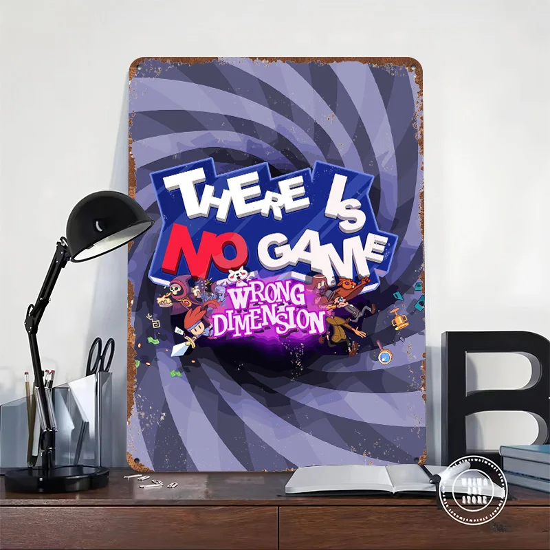 There Is No Game Wrong Dimension Tinplate Poster Customized Wall Art Retro Vintage Metal Signs for Fans Room Decoration Cozy