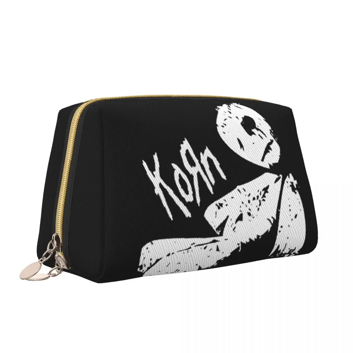 Fashion Korns Alternative Metal Rock Band Travel Toiletry Bag Women Makeup Cosmetic Organizer Beauty Storage Dopp Kit