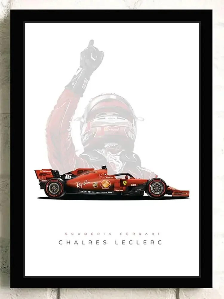 F1 Racing Car Formula Decoration Painting Art Print Canvas Poster Perfect for Living Room Decor Home Wall Picture Adds Elegance