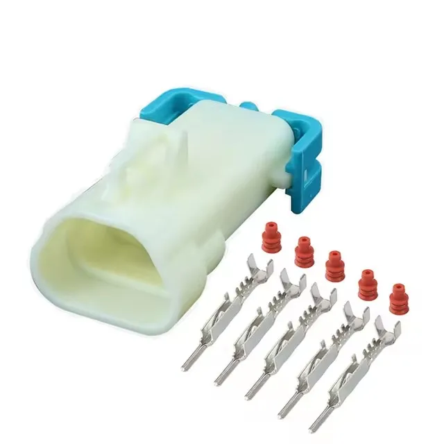 1/5/10/20 Sets 5Pin Dephi 1.5mm Series White Automotic Waterproof Female Male Connector With Terminals DJ7053-1.5-11/21